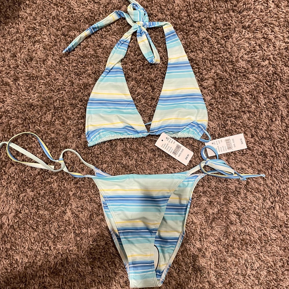 Pacsun Bikini - Claire Halter Top and High Side Tie Bottoms